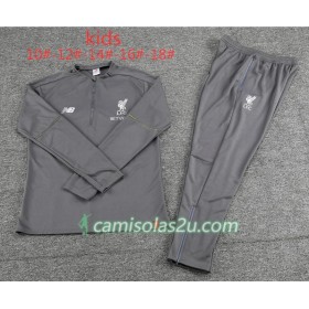 Liverpool Criança Sweat de Treino Conjunto Cinza 2018/19